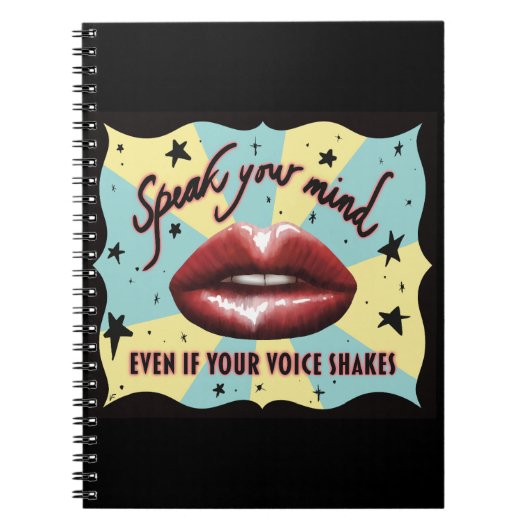 Sprechen Sie Ihren Geist, wählen Sie, Aktivist Notizblock (Vorderseite)