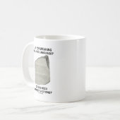 Sprechen Sie in einer toten Sprache oder brauche i Kaffeetasse (Vorderseite Links)