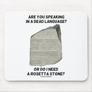 Sprechen Sie in einer toten Sprache oder brauche i Mousepad