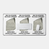 Sprechen Sie in einer toten Sprache oder brauche i Schreibtischunterlage (Tastatur & Maus)