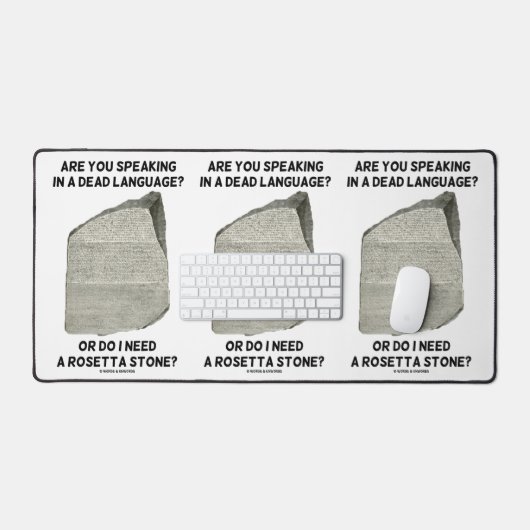 Sprechen Sie in einer toten Sprache oder brauche i Schreibtischunterlage (Tastatur & Maus)