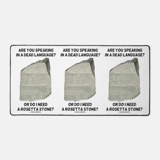 Sprechen Sie in einer toten Sprache oder brauche i Schreibtischunterlage (Vorderseite)