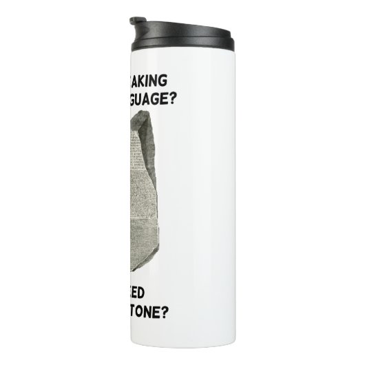 Sprechen Sie in einer toten Sprache oder brauche i Thermosbecher (Nach rechts gedreht)