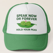 Sprechen Sie jetzt oder für immer mit den Erbsen Truckerkappe (Vorderseite)