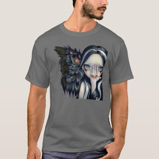 Sprechen Sie keinen Engels-Horror Surrealism des T-Shirt (Vorderseite)