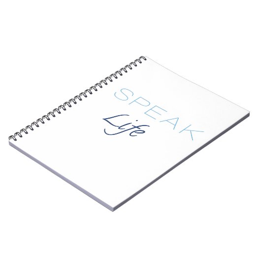 Sprechen Sie Leben-Notizbuch Notizblock (Linke Seite)