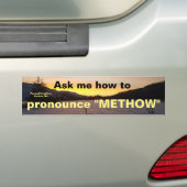 Sprechen Sie "Methow" Autoaufkleber aus (Auf Auto)