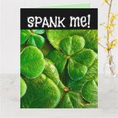 SPRECHEN SIE MIR! ICH BIN IRISH! ST.PATRICK'S DAY  KARTE (Gelbe Blume)