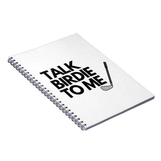 Sprechen Sie mit Birdie To Me Golf Sprichwort Note Notizblock (Rechte Seite)