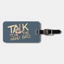 Sprechen Sie mit dem Handgepäck Gepäckanhänger