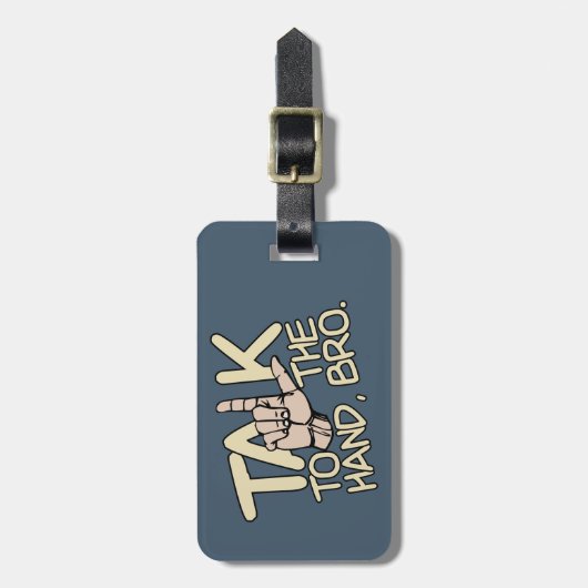 Sprechen Sie mit dem Handgepäck Gepäckanhänger (Vorderseite vertikal)