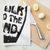 Sprechen Sie mit dem Handküchentuch Geschirrtuch (Viertel Falte)