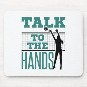 Sprechen Sie mit dem Hands Funny Volleyball Middle Mousepad