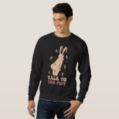 Sprechen Sie mit dem Puff Ostersonnigen Sweatshirt (Vorne ganz)
