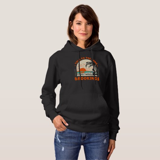 Sprechen Sie mit dem Sand Brookings Beach Oregon O Hoodie (Vorne ganz)
