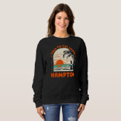 Sprechen Sie mit dem Sand Hampton Beach Virginia O Sweatshirt (Vorne ganz)