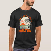 Sprechen Sie mit dem Sand Walton Beach Florida Oce T-Shirt (Vorderseite)