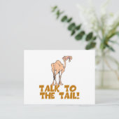 Sprechen Sie mit dem Schwanz Camel Postkarte (Stehend Vorderseite)