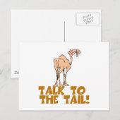 Sprechen Sie mit dem Schwanz Camel Postkarte (Vorne/Hinten)