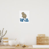 Sprechen Sie mit dem Schwanz Hippo Poster (Küche)