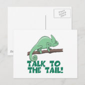 Sprechen Sie mit dem Schwanz Lizzard Iguana Postkarte (Vorne/Hinten)