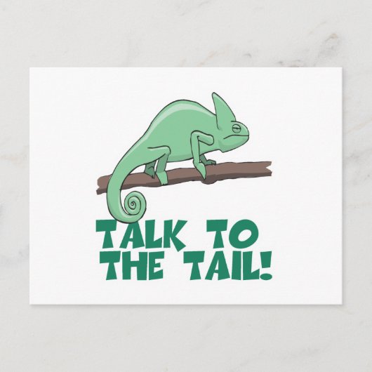 Sprechen Sie mit dem Schwanz Lizzard Iguana Postkarte (Vorderseite)