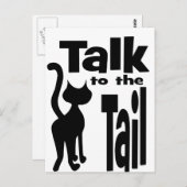 Sprechen Sie mit dem Schwanz Postkarte (Vorne/Hinten)