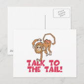 Sprechen Sie mit dem Schwanz Postkarte (Vorne/Hinten)