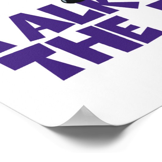 Sprechen Sie mit dem Schwanz Zebra Poster (Ecke)