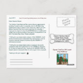 Sprechen Sie mit dem Senator Boxer, der für Hunde  Postkarte (Rückseite)