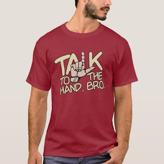 Sprechen Sie mit dem Shirt Hand - wählen Sie Stil, (Vorderseite)