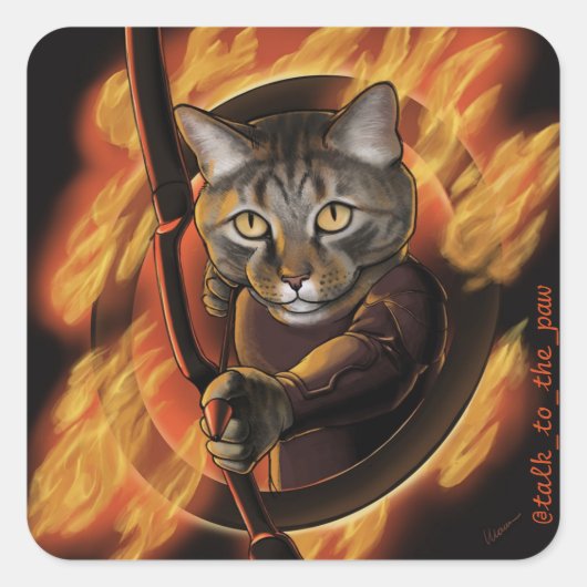 Sprechen Sie mit den Custom Art Stickers von Paw (Vorderseite)