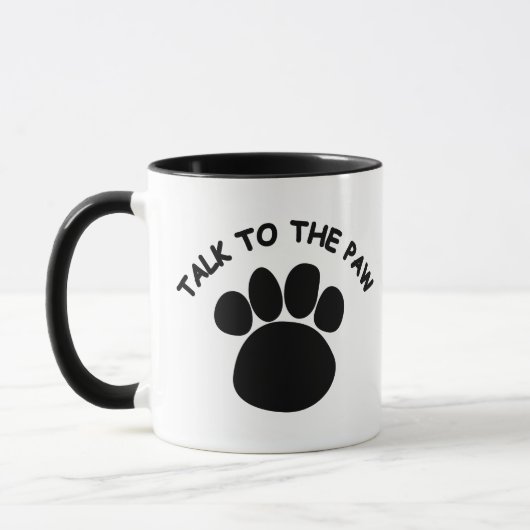 Sprechen Sie mit den Paw-Tasse Tasse (Links)