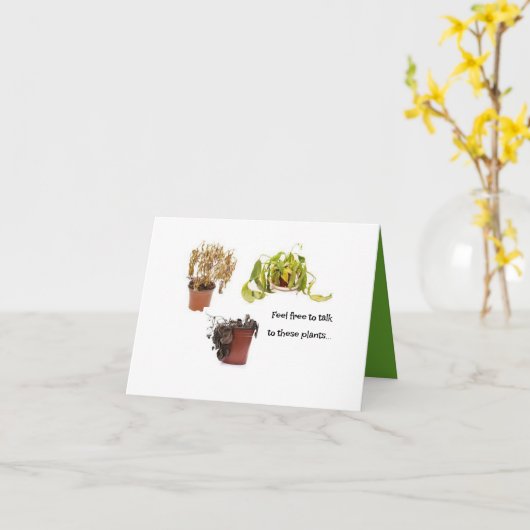 Sprechen Sie mit den Pflanze Karte (Gelbe Blume)