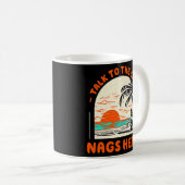 Sprechen Sie mit den Sandnags Head Beach North Car Kaffeetasse (VorderseiteRechts)