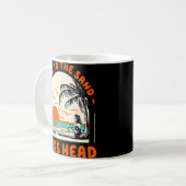 Sprechen Sie mit den Sandnags Head Beach North Car Kaffeetasse (Vorderseite Links)