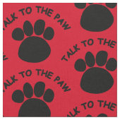 Sprechen Sie mit der Farbe Rot oder Farbe Stoff (Nahaufnahme)