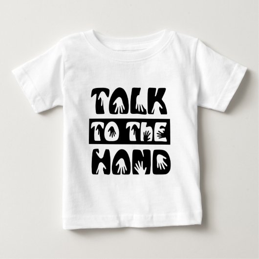 Sprechen Sie mit der Hand Baby T-shirt (Vorderseite)