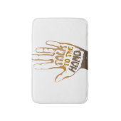 Sprechen Sie mit der Hand Badematte (Vorderseite Vertikal)
