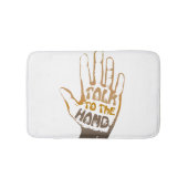 Sprechen Sie mit der Hand Badematte (Vorderseite)