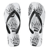 Sprechen Sie mit der Hand Badesandalen (Fußbett)