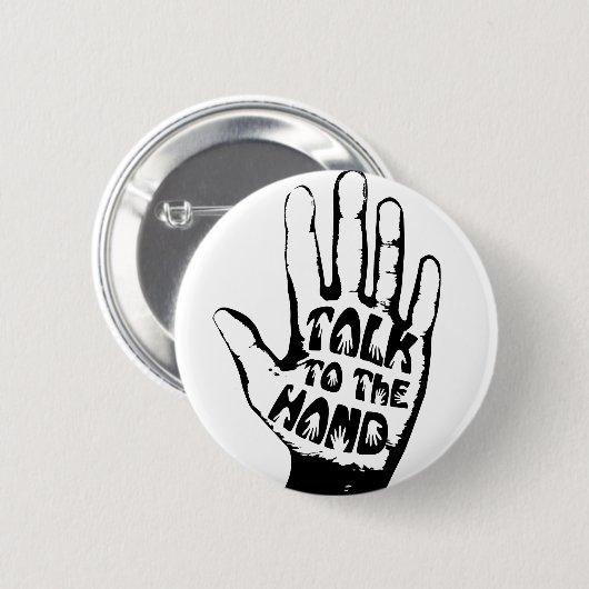 Sprechen Sie mit der Hand Button (Vorne & Hinten)