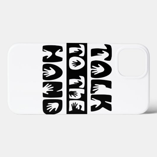 Sprechen Sie mit der Hand Case-Mate iPhone Hülle (Rückseite (Horizontal))