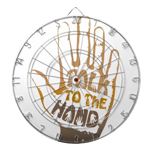 Sprechen Sie mit der Hand Dartscheibe (vorne)