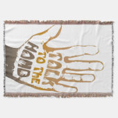 Sprechen Sie mit der Hand Decke (Vorderseite)