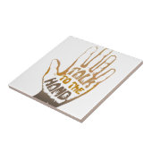 Sprechen Sie mit der Hand Fliese (Seite)