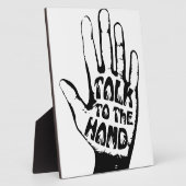 Sprechen Sie mit der Hand Fotoplatte (Seite)