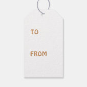 Sprechen Sie mit der Hand Geschenkanhänger (Rückseite)