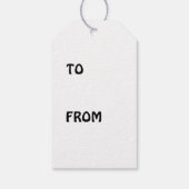 Sprechen Sie mit der Hand Geschenkanhänger (Rückseite)