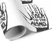 Sprechen Sie mit der Hand Geschenkpapier (Rolleneckpunkt)